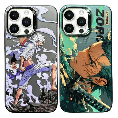 Luffy/Zoro iPhone silicone crash-resistant phone case