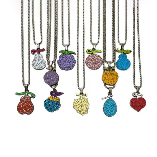 Ace/Luffy/Law The devil fruit alloy Fashion necklace