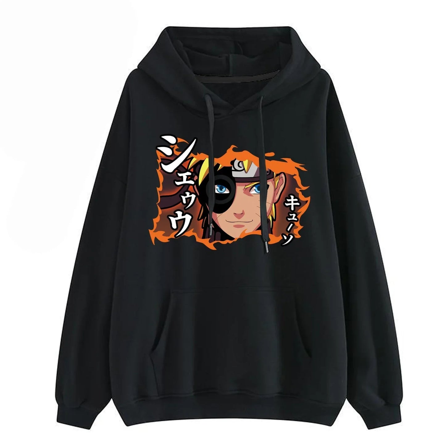 Sasuke character modeling cool creative dynamic blinking eyes cartoon hoodie