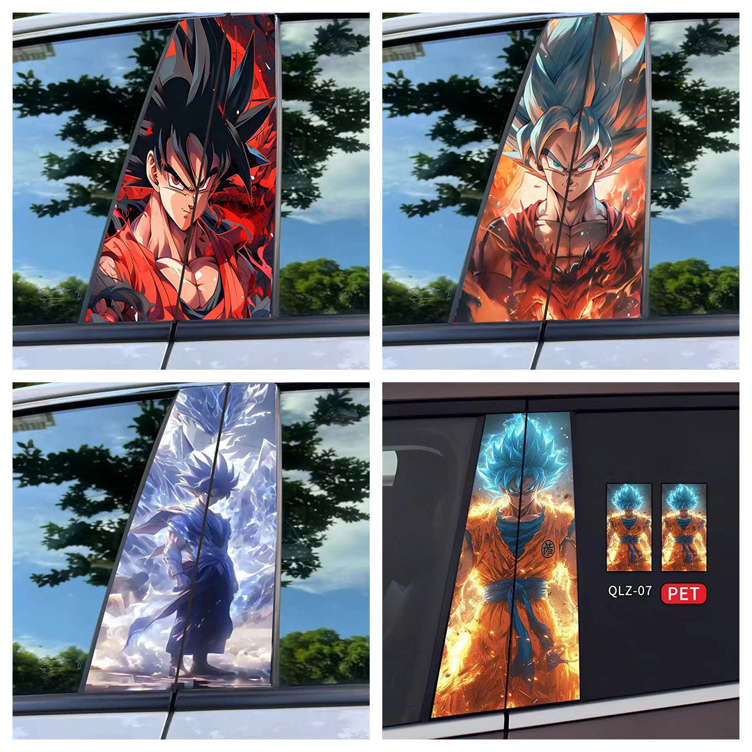 Son Goku/Bejīta Yonsei Car Center Pillar Character Decorative Sticker