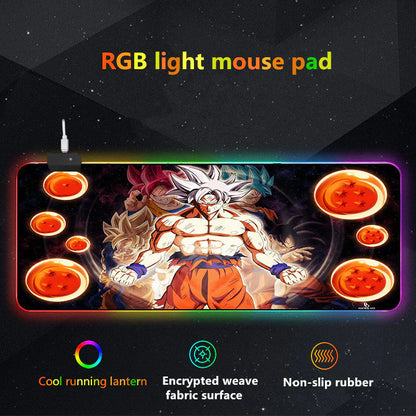 seven color light color change thickened mouse pad LED light keyboard pad game