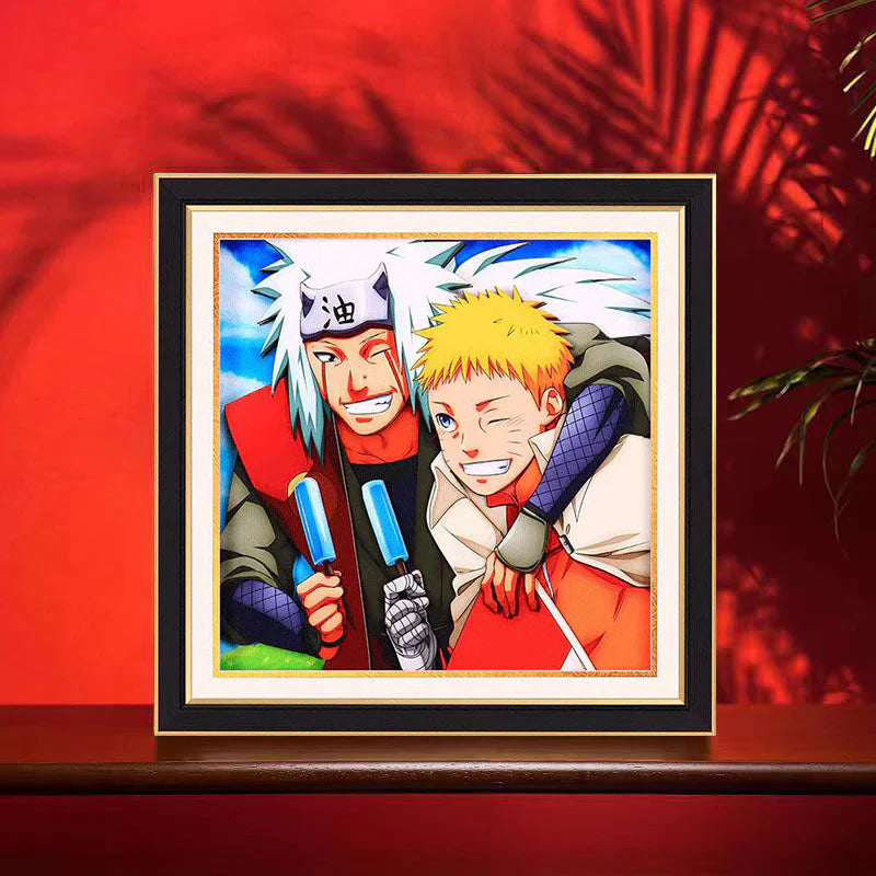 Jiraiya handsome cartoon handicraft 3D drawing