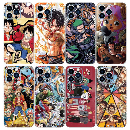 Luffy/Ace/Zoro iPhone cell phone back film beautiful pattern sticker