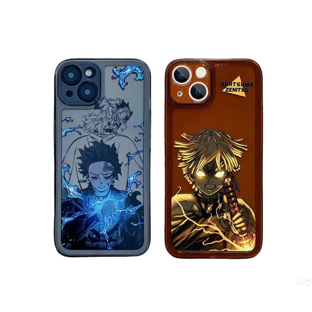 Tanjirou/Zenitsu Apple exquisite Trend Silicone Anti-collision phone case