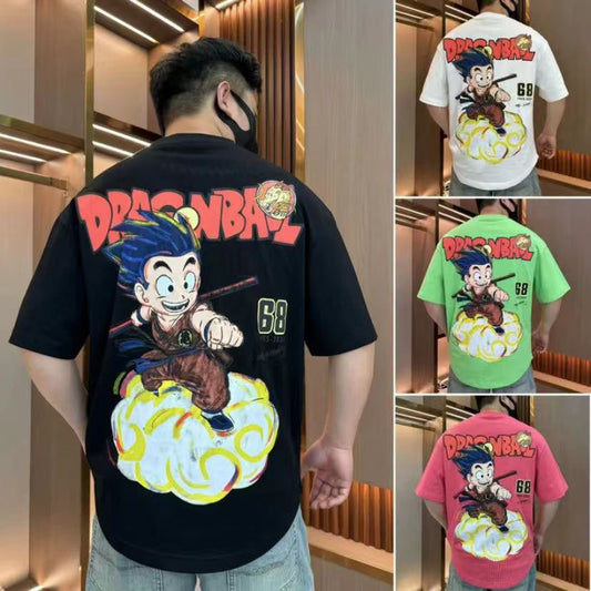 Son Goku summer new short sleeve T-shirt cool figure print loose short sleeve