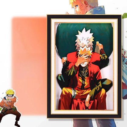 Jiraiya handsome cartoon handicraft 3D drawing