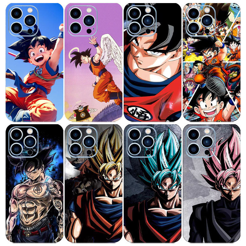 Son Goku iPhone Back Case Character Pattern Sticker