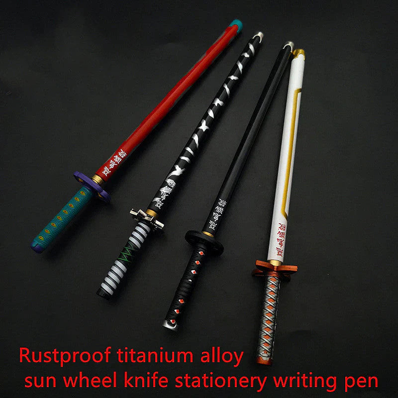 Kamado Tanjirou toy model Toy stationery rust-proof titanium alloy pen decoration