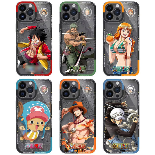 Luffy/Zoro/Ace iPhone silicone crash-resistant phone case