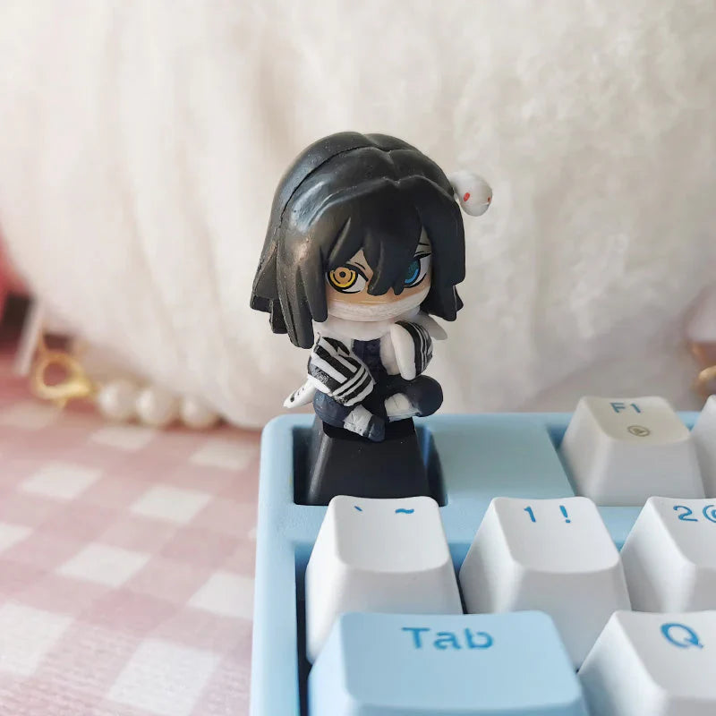 Tanjiro/Nezuko/Kanroji Mitsuri Creative transparent cute mechanical keyboard cap