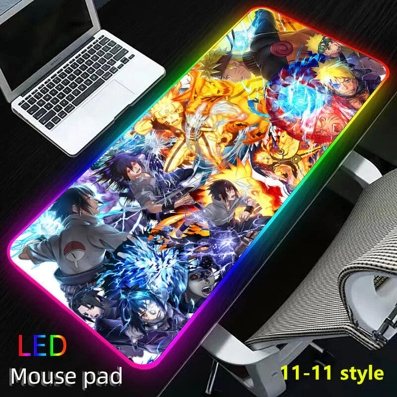 Uzumaki/Sasuke seven color LED light keyboard pad game gradient light