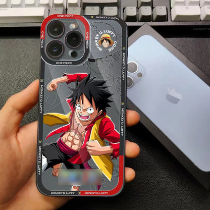 Luffy/Zoro/Ace iPhone silicone crash-resistant phone case