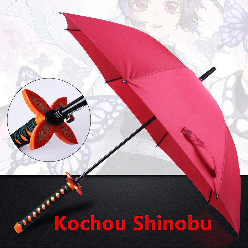 Tanjirou Cool Semi-Automatic  umbrella And An Umbrella That Folds