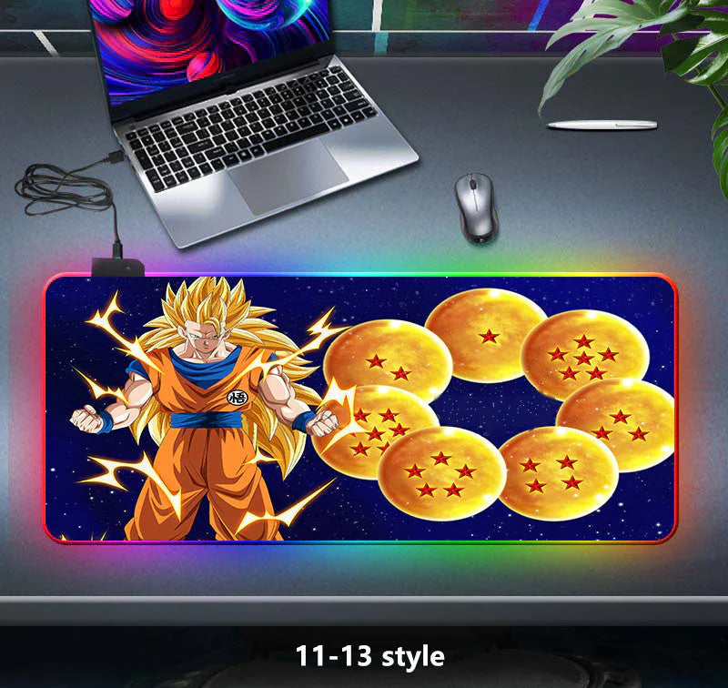 seven color light color change thickened mouse pad LED light keyboard pad game