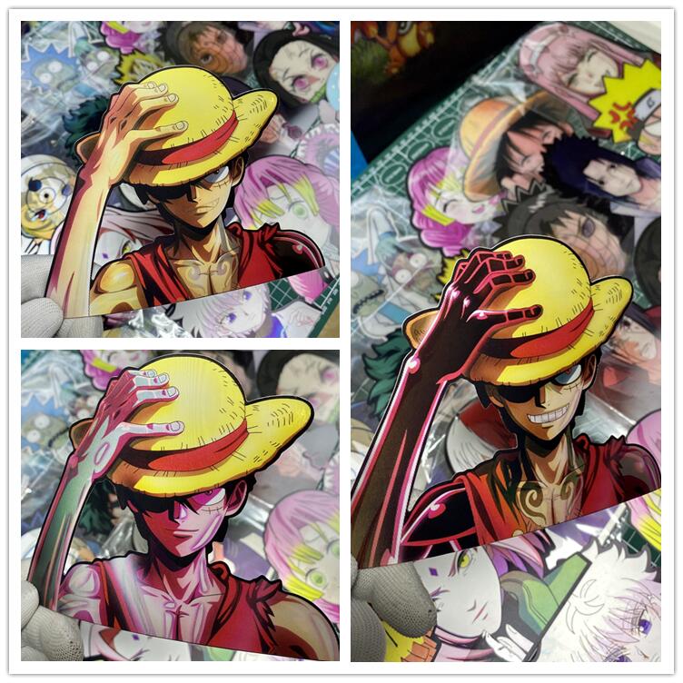 Luffy/Zoro/Nami 3D gradient stickers