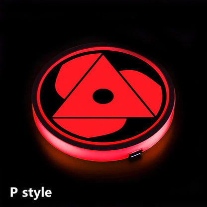 Sharingan Car 7 Color Changing Intelligent Sensing Coasters