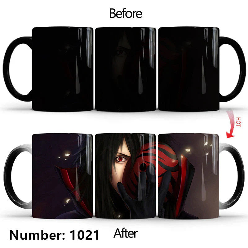 Uzumaki/Sasuke Color-Changing Mug Ceramic Heated Water Gradient Magic Coffee Mug cup