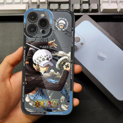 Luffy/Zoro/Ace iPhone silicone crash-resistant phone case