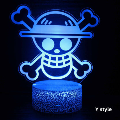 Luffy/Zoro/Sanji Acrylic Panel Character Night Lights