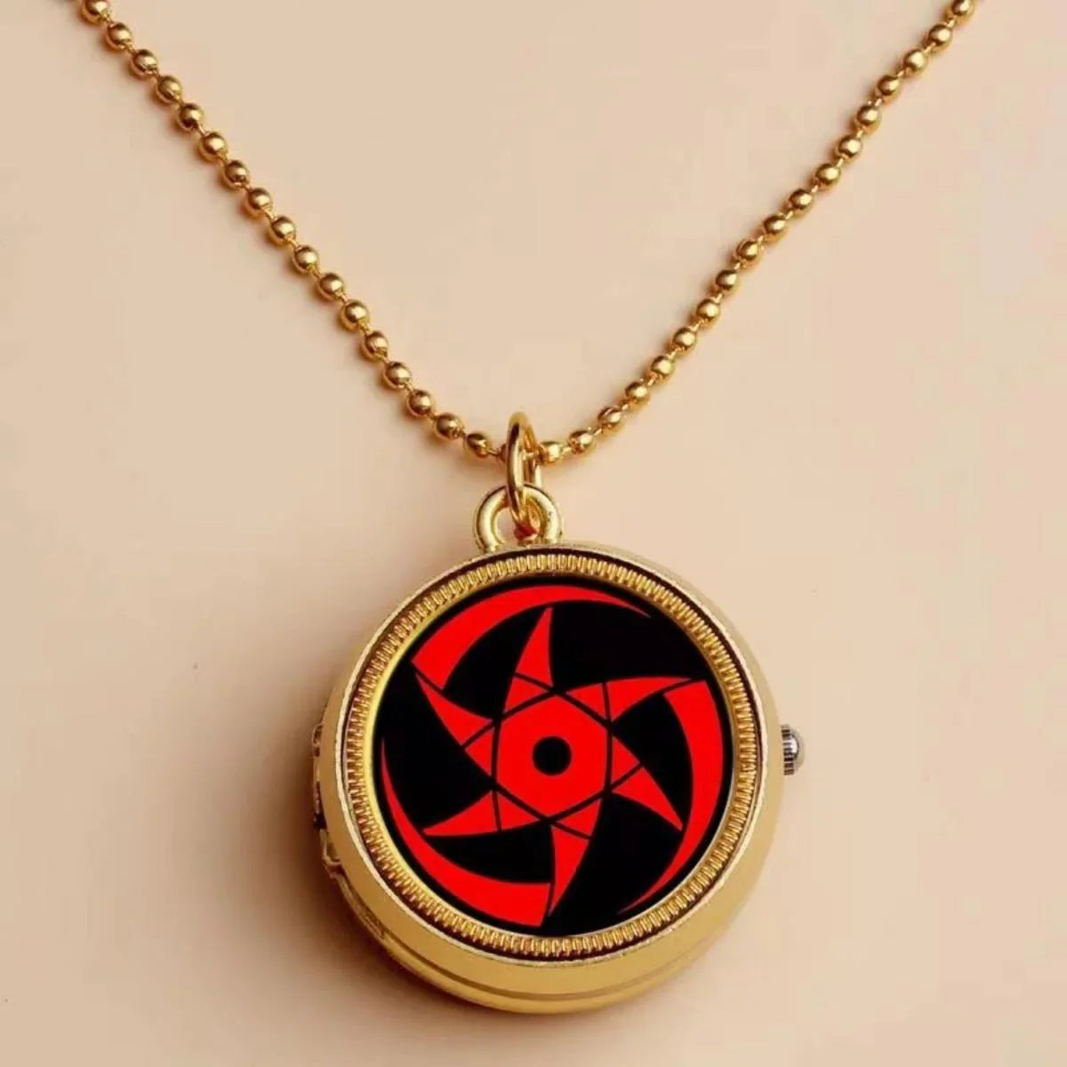 Kakashi and characters related to the unique shape, Sharingan pocket watch.