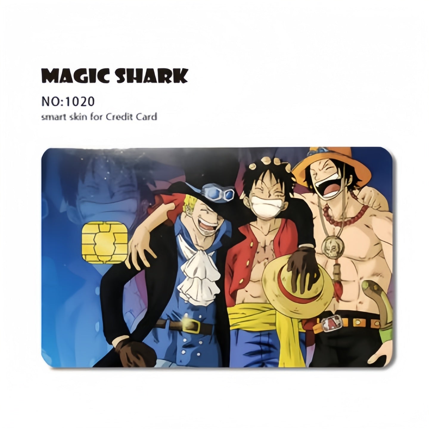 Luffy/Zoro Bank Card Thickened with crystal scrub personalized card stickers