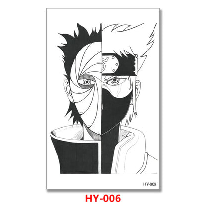 Uzumaki/Sasuke Cool character tattoo stickers