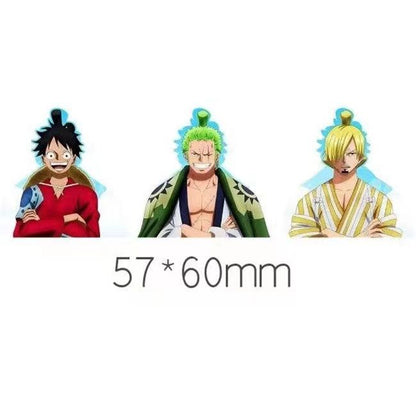 Luffy/Zoro/Nami 3D gradient stickers