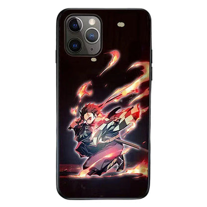 Tanjirou/Shinobu Luminous mobile phone case Smart luminous creative mobile phone case