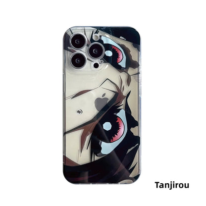 Nezuko/Tanjirou Apple silicone crash-resistant phone case