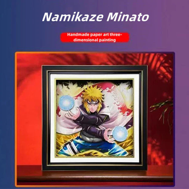 Namikaze Minato handsome cartoon handicraft 3D drawing