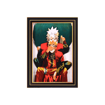 Jiraiya handsome cartoon handicraft 3D drawing