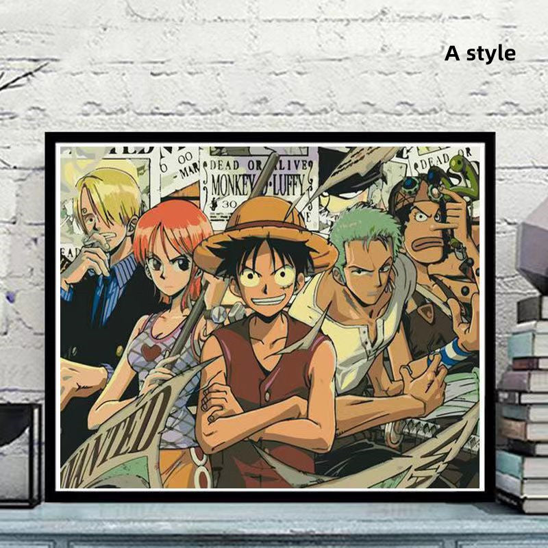 Luffy/Zoro/Nami handsome handicraft doodle digital oil painting