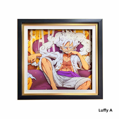 Luffy/Ace/Zoro handsome cartoon handicraft 3D drawing