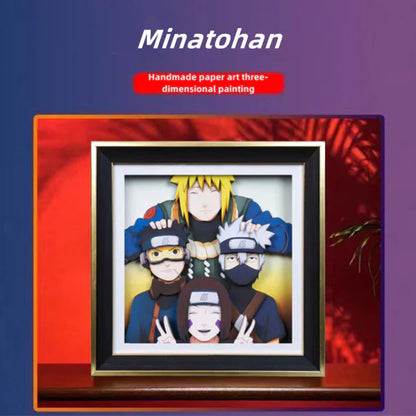 Minato handsome cartoon handicraft 3D drawing