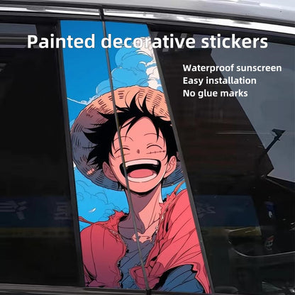 Luffy/Zoro/Sanji Car Center Pillar Character Decorative Sticker