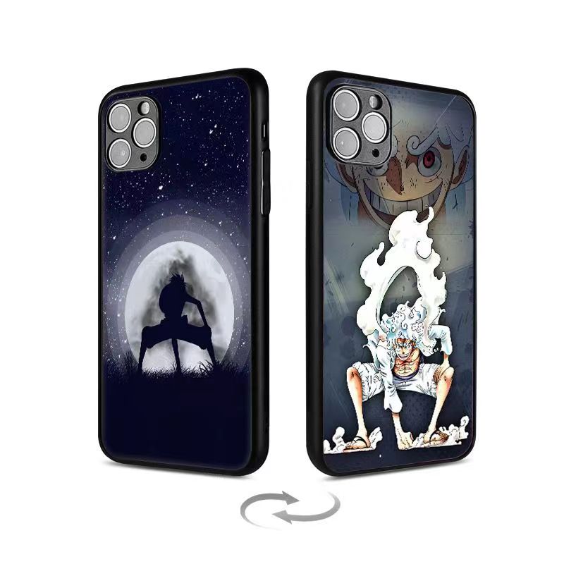 Luffy/Zoro/Ace 3D variation iPhone silicone crash-resistant phone case