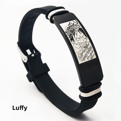 Luffy/Zoro/Ace figure print fashion bracelet