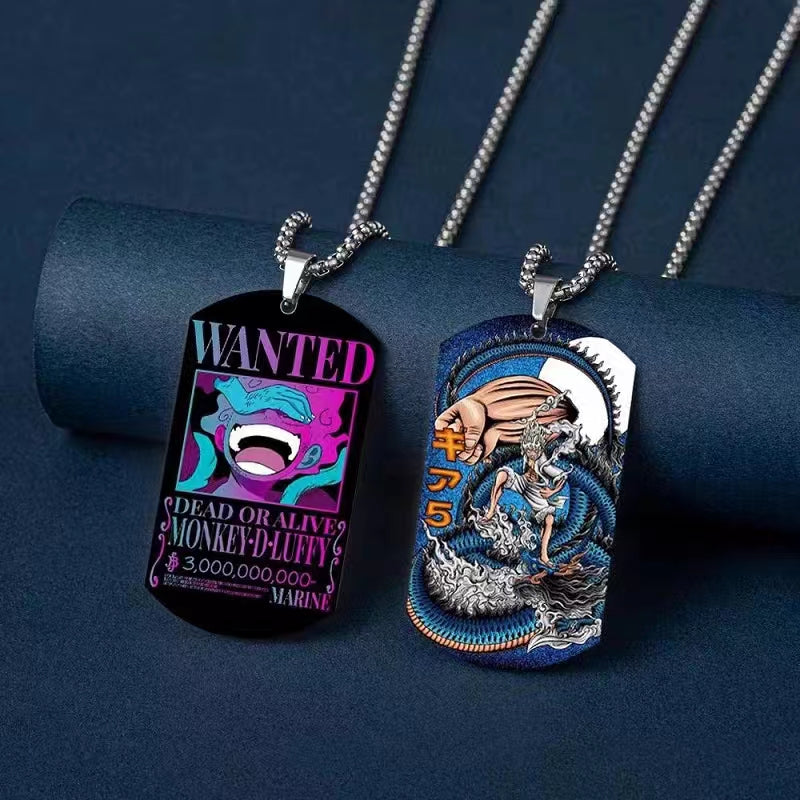 Luffy/Zoro/Chopper/Nami Fashion cool titanium steel metal necklace