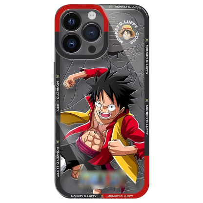 Luffy/Zoro/Ace iPhone silicone crash-resistant phone case