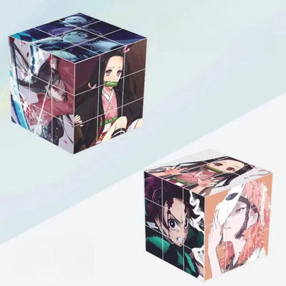 Tanjiro series puzzle cube can be used to decorate the table while exercising the hands-on ability.