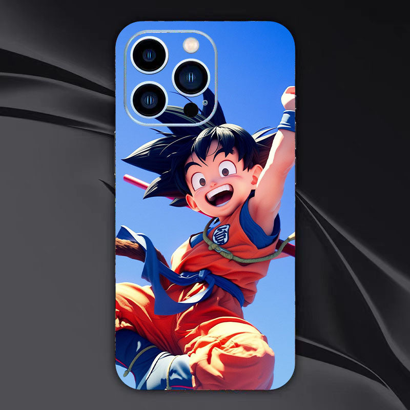 Son Goku iPhone Back Case Character Pattern Sticker