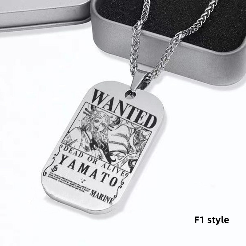 Luffy/Zoro/Nami/Sanji Titanium Character Bounty Necklace