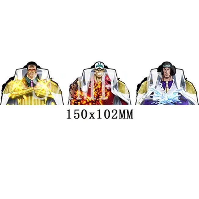 Luffy/Zoro/Nami 3D gradient stickers