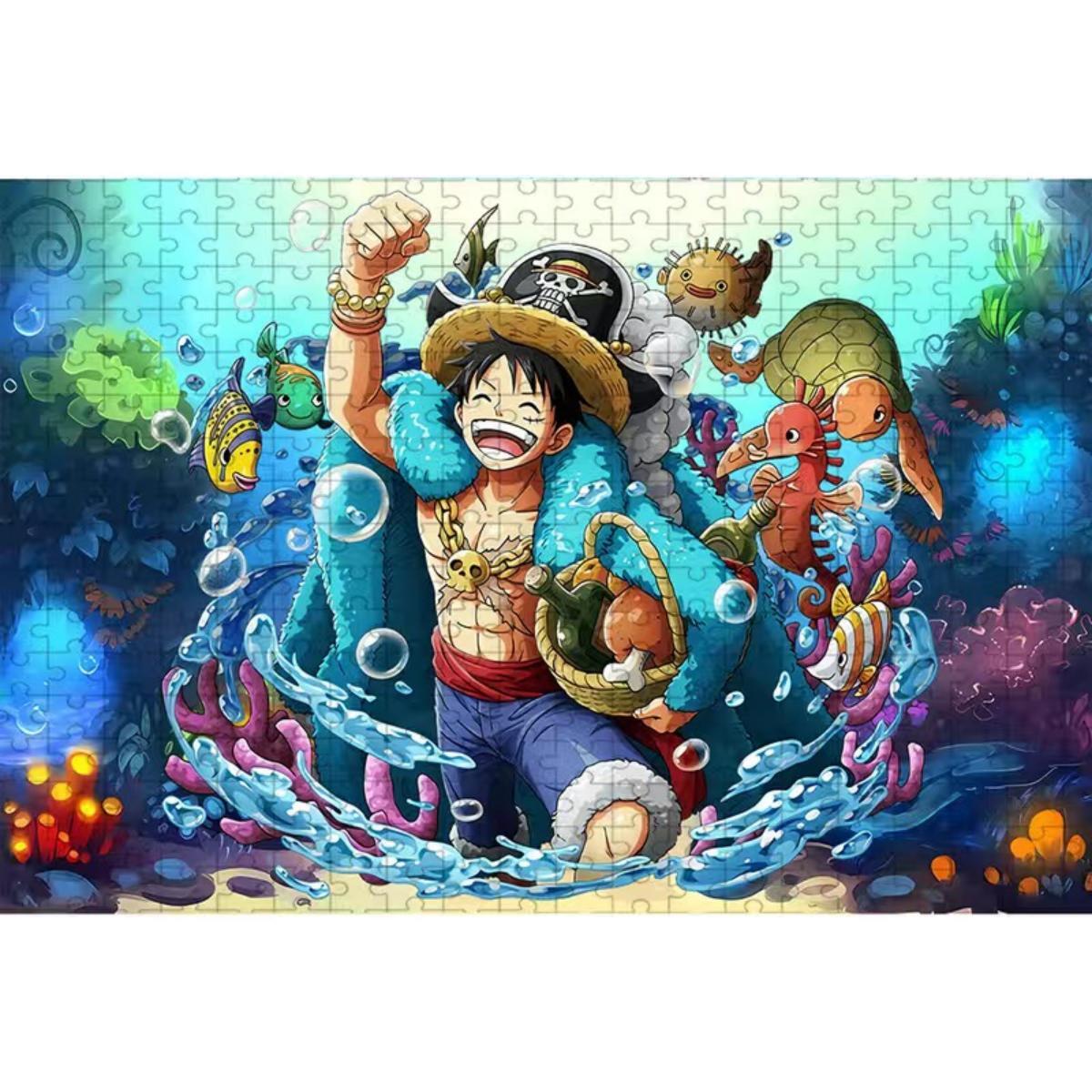 Luffy Character Image Puzzle Photo Frame Decoration