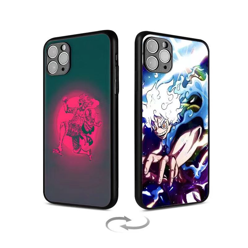 Luffy/Zoro/Ace 3D variation iPhone silicone crash-resistant phone case