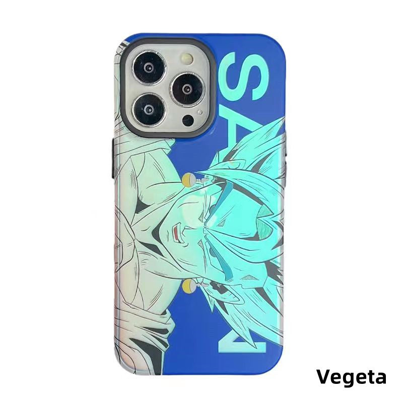 Goku/Vegeta/Buu iPhone silicone crash-resistant phone case