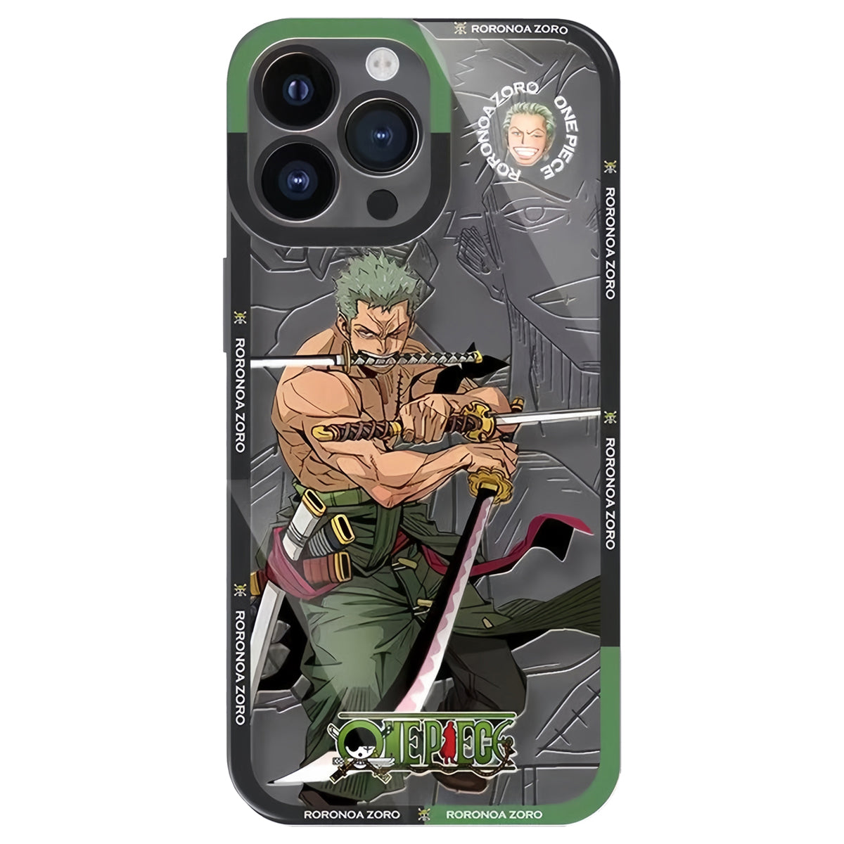 Luffy/Zoro/Ace iPhone silicone crash-resistant phone case