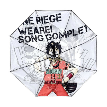 Luffy and other characters related to the trend umbrella, sun umbrella