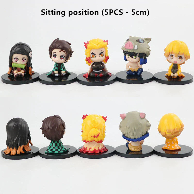 Kamado Tanjirou characters sitting position sleeping position standing position car model ornaments