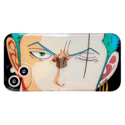 Luffy/Zoro iPhone silicone crash-resistant phone case